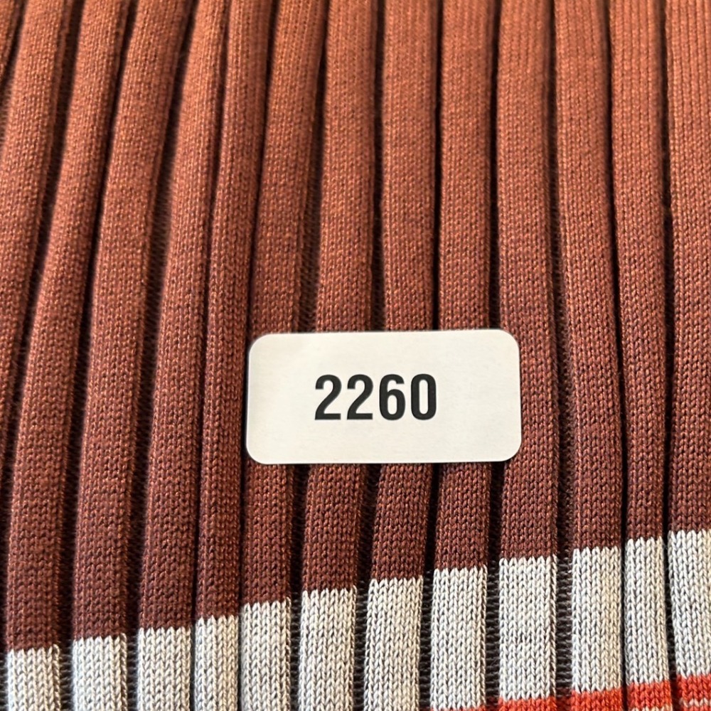 Fashion Nova Brown Orange Striped Ribbed Turtleneck Bodycon Midi Dress 1X #2260 - Picture 11 of 11